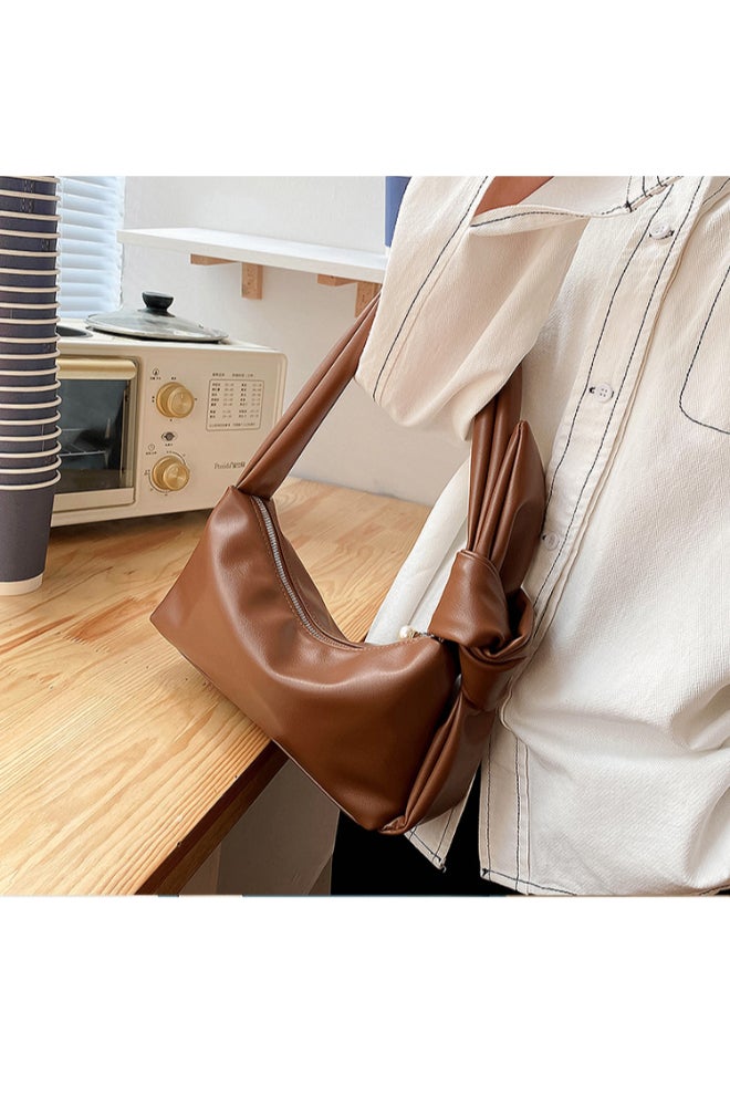 Ladies Cute Shoulder Beg Brown  - Image 4