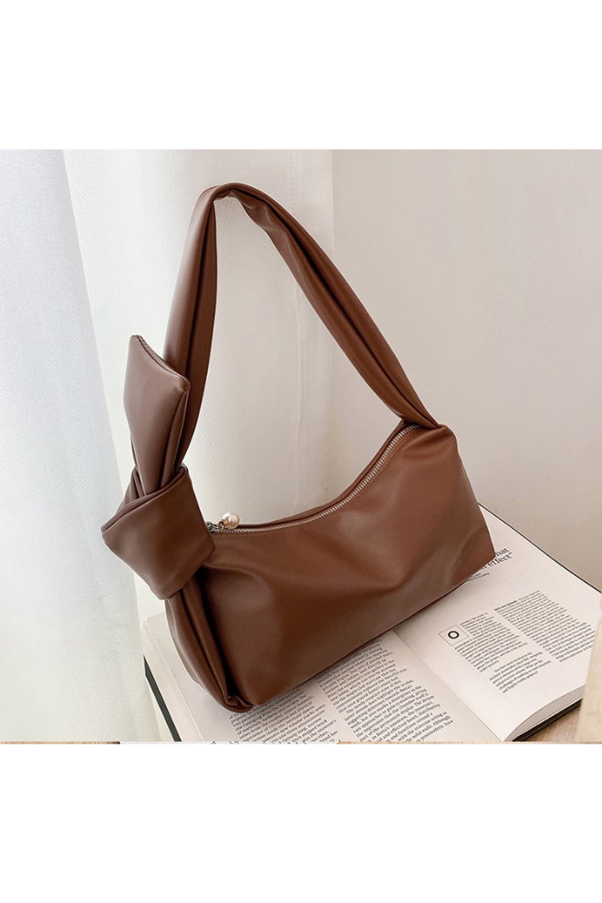 Ladies Cute Shoulder Beg Brown  - Image 5