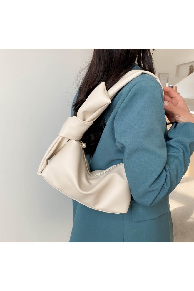 Ladies Cute Shoulder Beg Beige  - Image 5