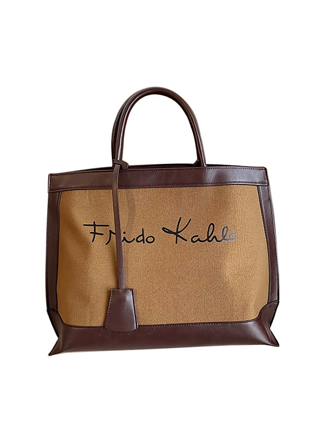 Fashion Designer satchel Bag Brown - Image 1