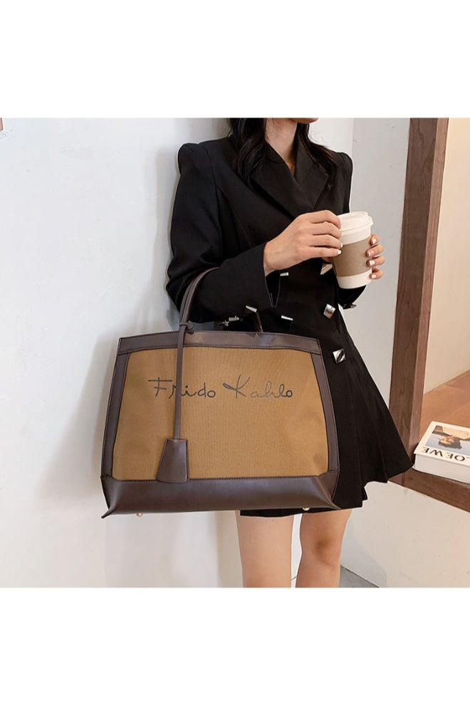 Fashion Designer satchel Bag Brown - Image 3