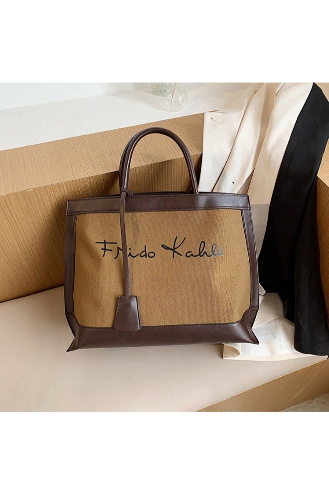 Fashion Designer satchel Bag Brown - Image 4