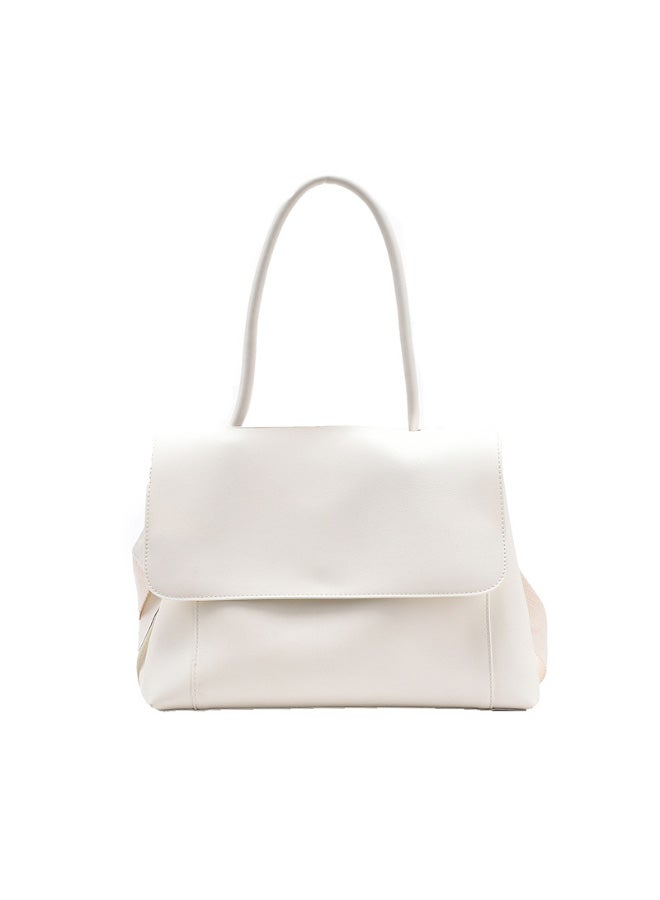 Large Capacity Single Shoulder Bag White  - Image 1