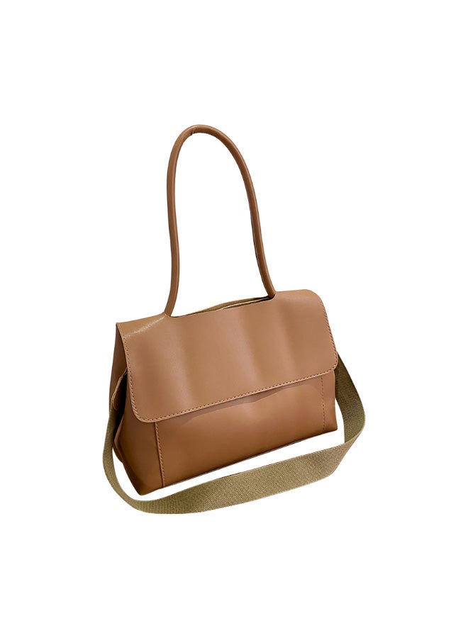 Large Capacity Single Shoulder Bag Brown  - Image 1