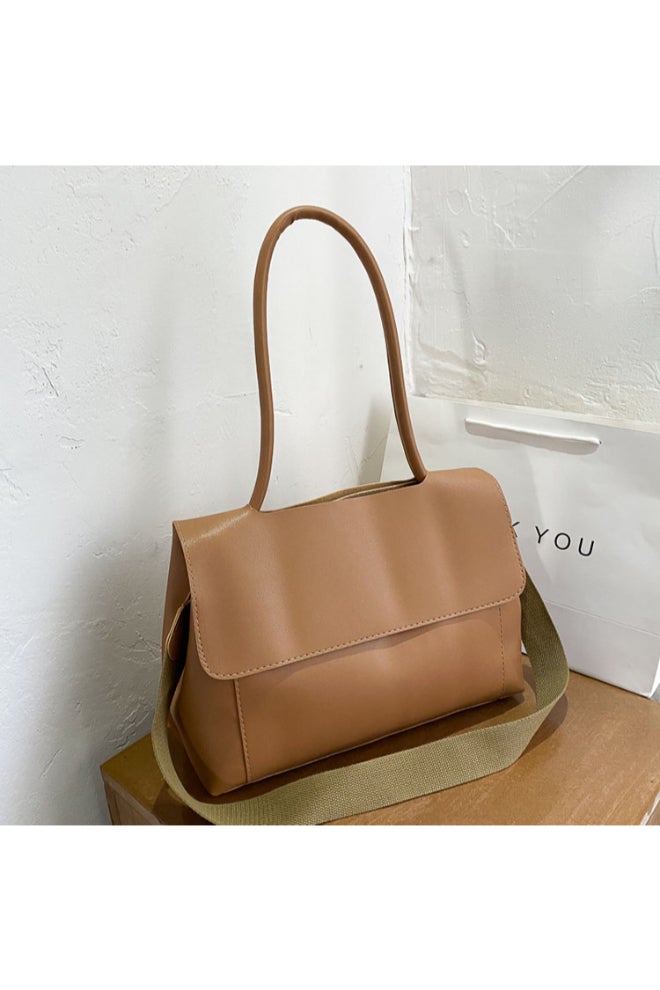 Large Capacity Single Shoulder Bag Brown  - Image 2