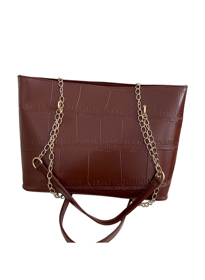 Big Bag 2021 Portable Shoulder Bag Light Brown  - Image 1