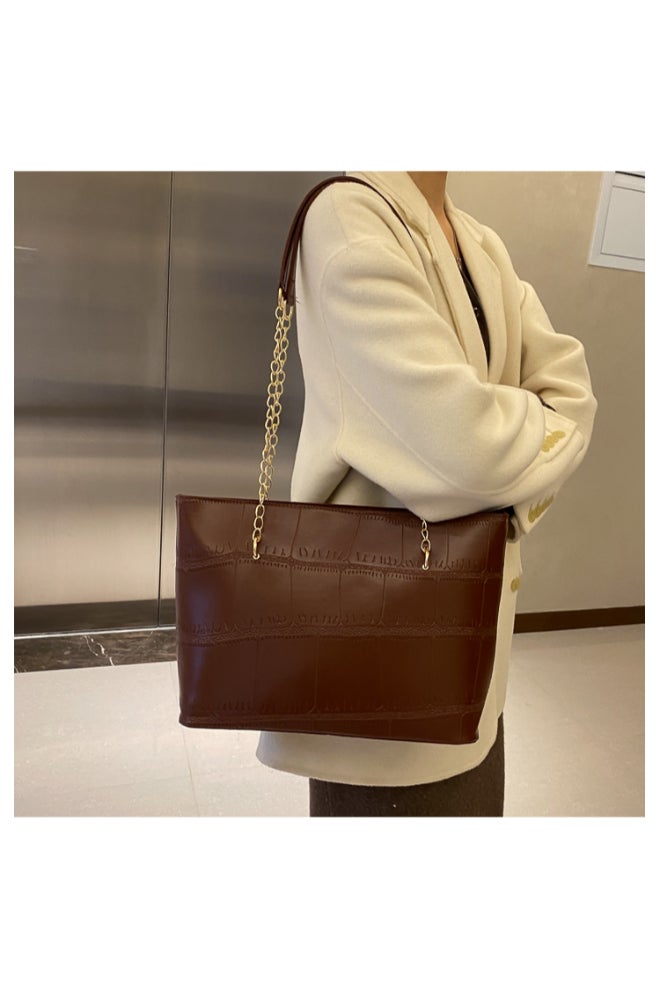 Big Bag 2021 Portable Shoulder Bag Light Brown  - Image 2