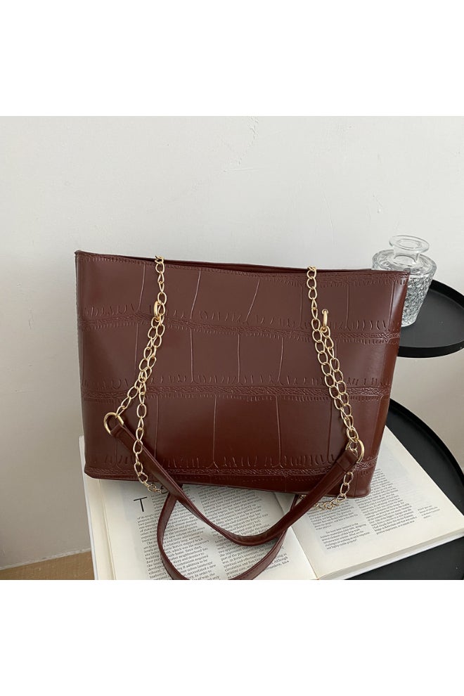 Big Bag 2021 Portable Shoulder Bag Light Brown  - Image 3