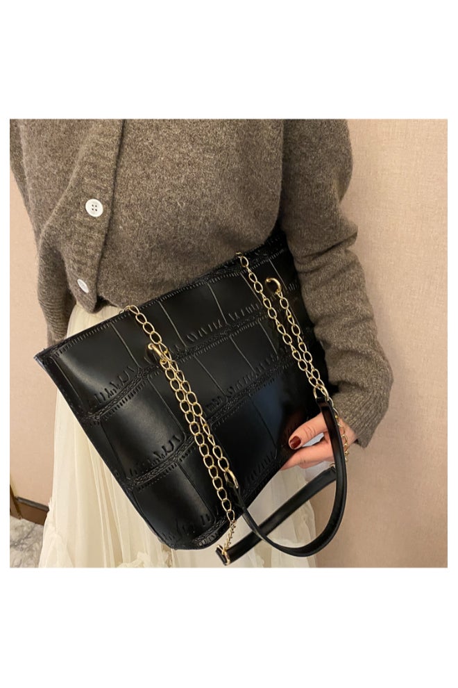 Big Bag 2021 Portable Shoulder Bag Black  - Image 4