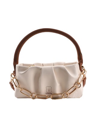 Ladies Cute Satchel Bag White/Brown - v1634122754/N51314874A_1