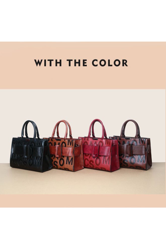 Summer Fashion Striped Shoulder Bag Wine Red  - Image 3