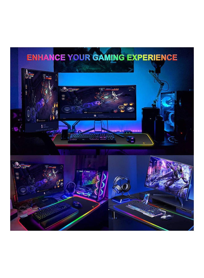 RGB Gaming LED Extended Keyboard And Mouse Pad With Anti-Slip Rubber Base Extra Large 300 x 800mm -wired - v1634122903/N51346172A_6