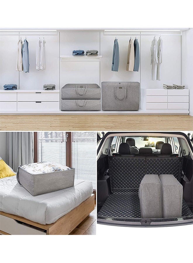 Generic Large Blanket Clothes Storage Bag Grey 60x45x26cm  - Image 5