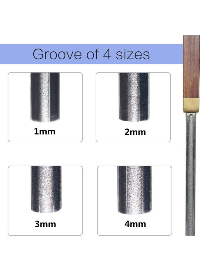 Generic Diamond Guitar Fret File with Fretboard Guard Dressing File Extra Narrow Medium Wide 4 Edge  - Image 4