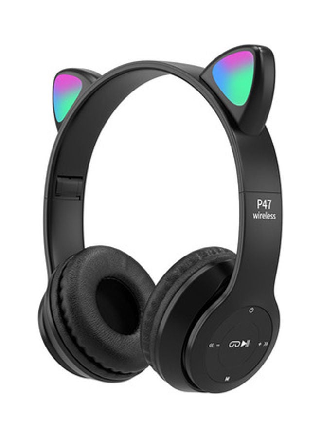 Cute Cat Ear Wireless Headset Black - v1634125573/N51347798A_1