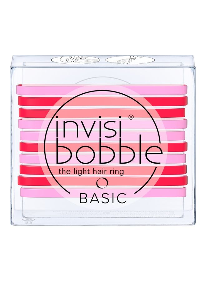 إنفيزيبوبل 10 قطع من أربطة الشعر الأساسية فائقة النحافة - Image 1