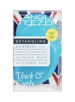 TANGLE TEEZER Thick and Curly Detangling Hairbrush Blue  - Image 3