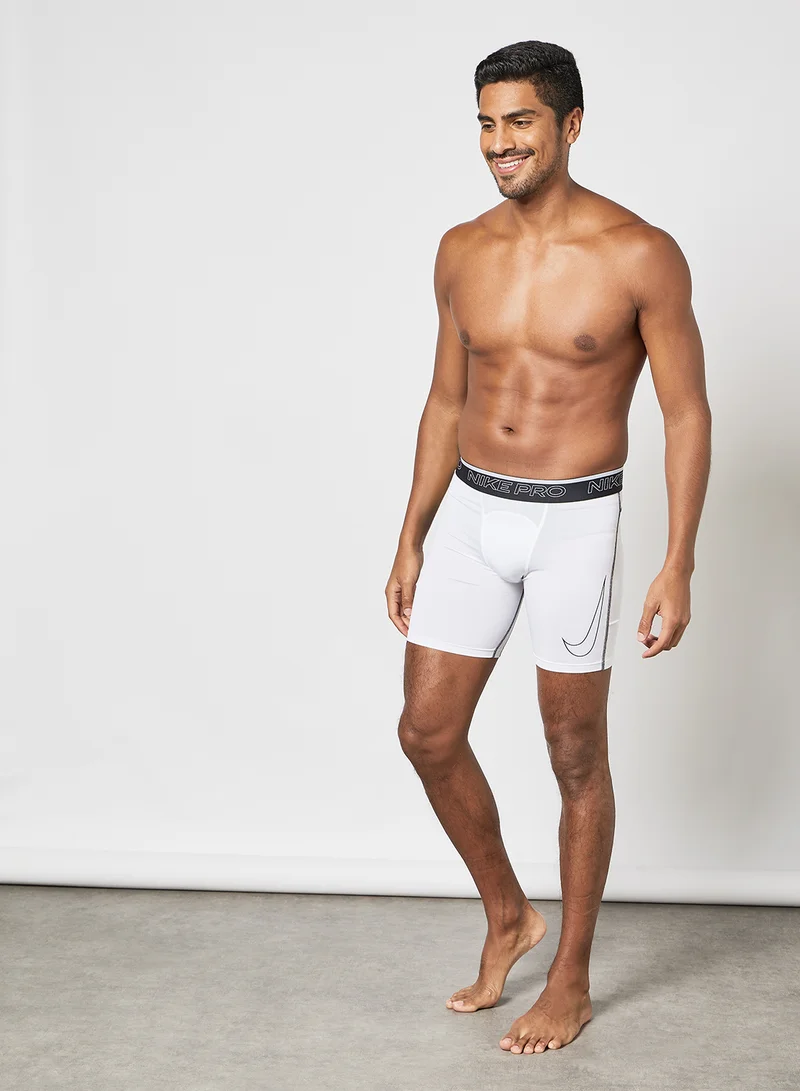 Nike Pro Dri-FIT Training Shorts White