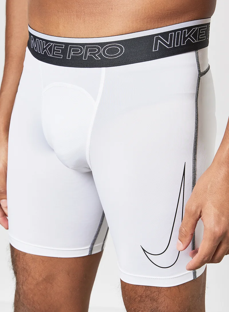 Nike Pro Dri-FIT Training Shorts White