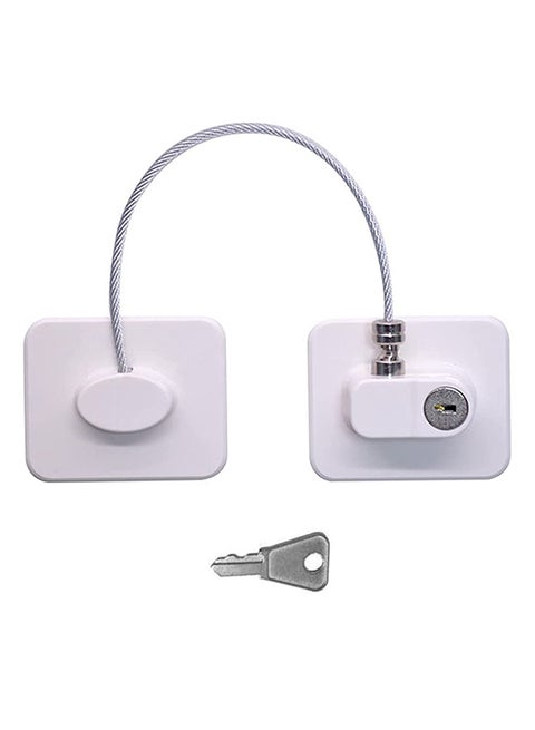 Child Safety Cable Fridge Window Lock With Key Set