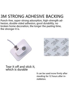Generic Pack of 4 Child Safety Cable Fridge Window Lock With Key Set - Black/White  - Image 3