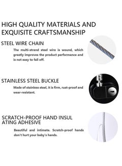 Generic Safety Cable Fridge Window Lock With Key Set  - Image 2