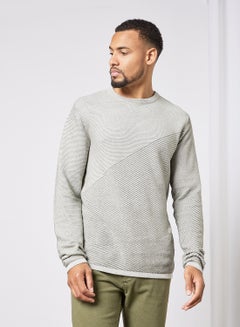 PRODUKT Striped Long Sleeve Sweater GorestNight/Cloud Dance  - Image 2