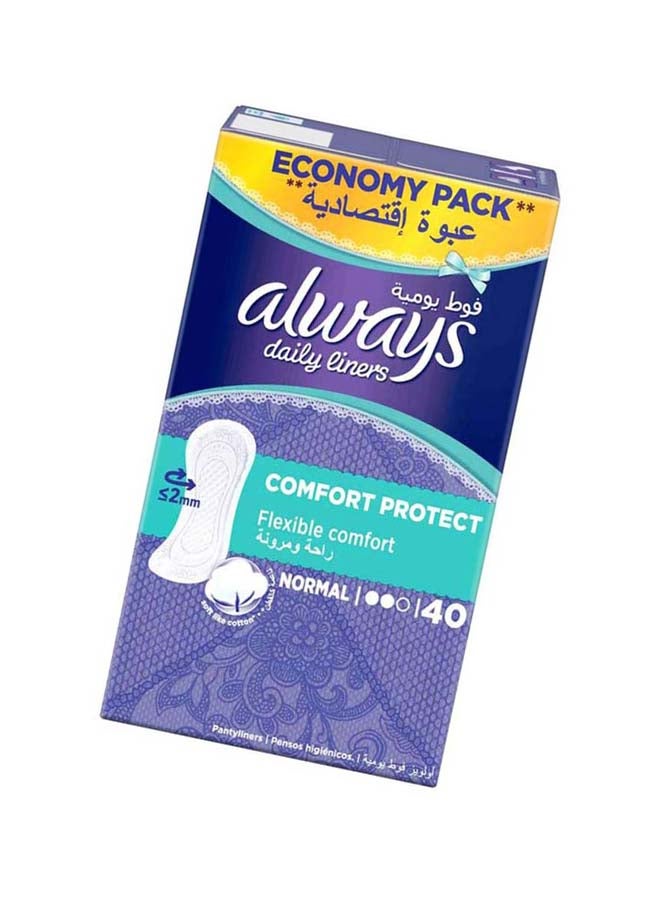 Always - 40-Count Comfort Protect Flexible Normal Daily Liners 99grams - Image 1