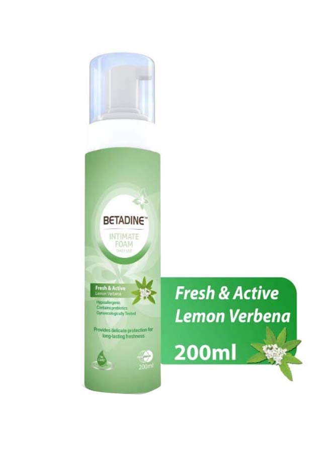 BETADINE Fresh And Active Lemon Verbena Intimate Foam 200ml  - Image 2