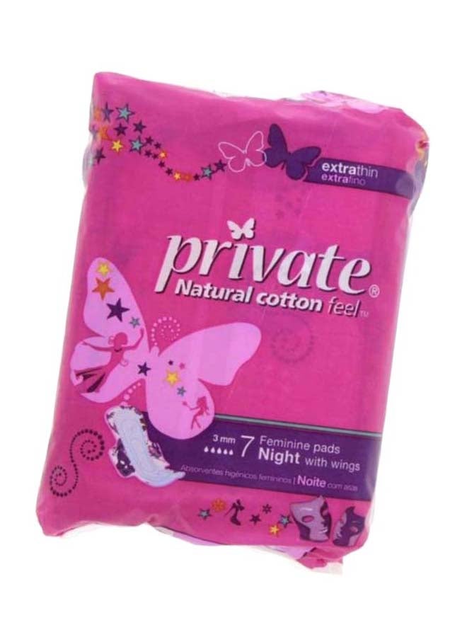 Private 7-Piece Natural Cotton Feel Pad With Wings  - Image 2