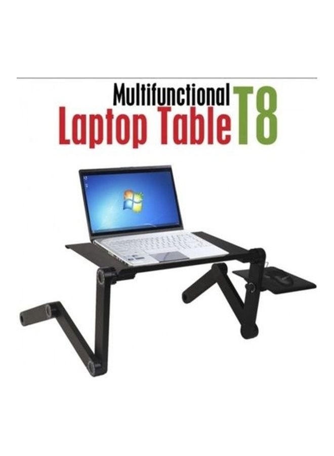 Portable Laptop Computer Stand Desk 80 x 40cm Black