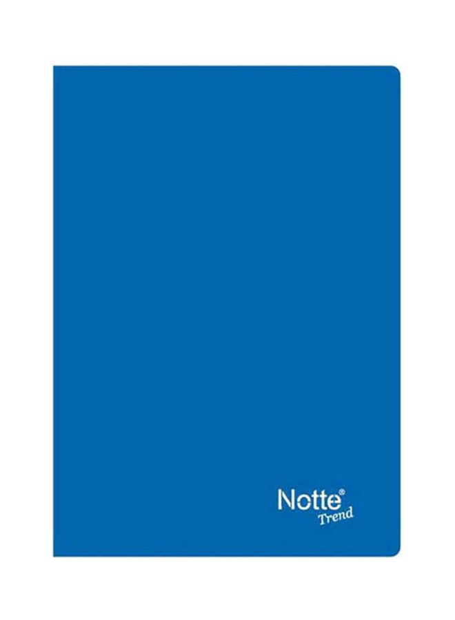 Notte Plastic Cover lined Trend Notebook,60 Papers Blue 