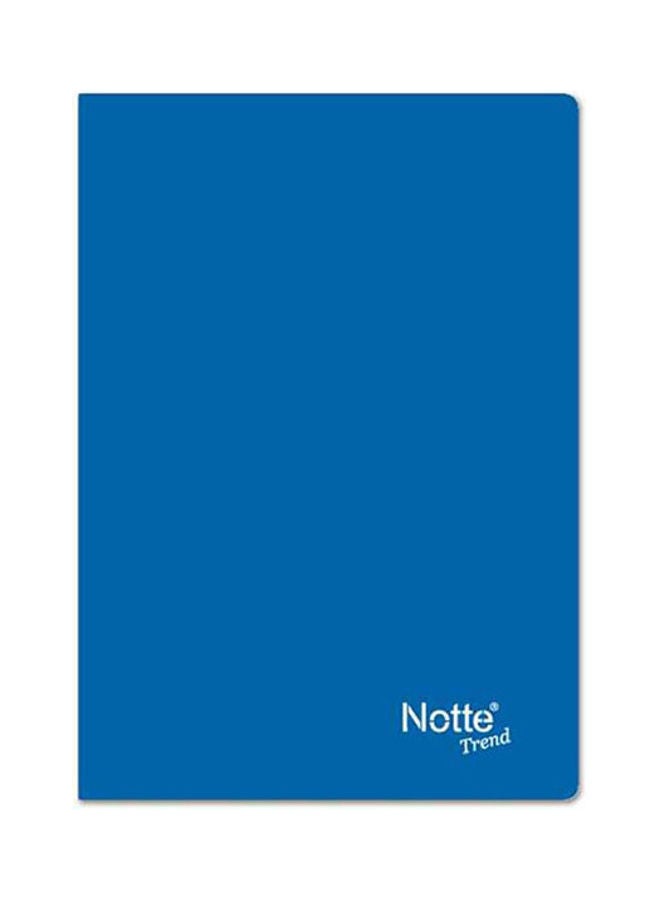 Notte Plastic Cover Trend Notebook,100 Papers Blue 