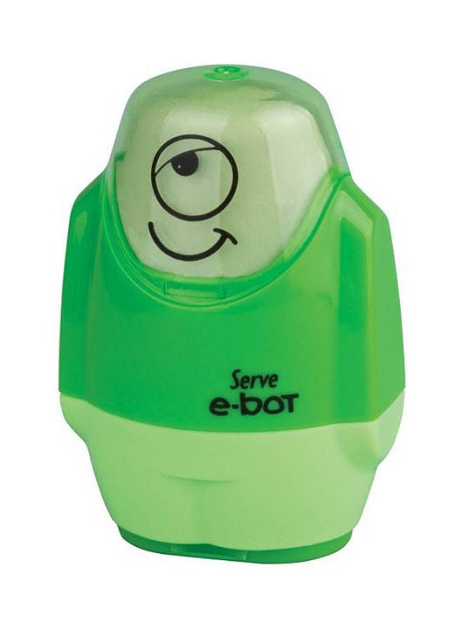 Serve E-bot 2 in 1 Eraser and Sharpener Green