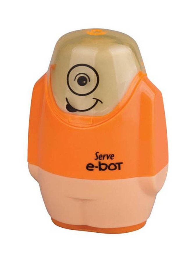 Serve E-bot 2 in 1 Eraser and Sharpener Orange 