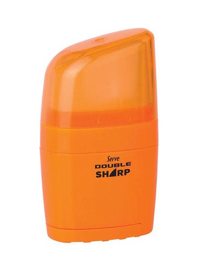 DOUBLE SHARP 2 in 1 Eraser and Sharpener LightOrange
