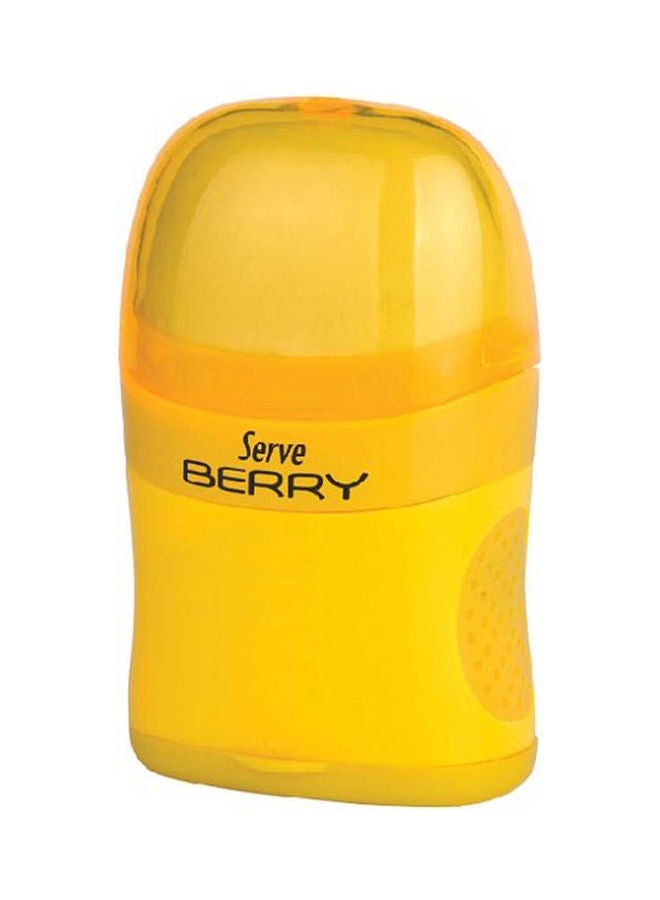 Serve BERRY 2 in 1 Eraser and Sharpener Yellow