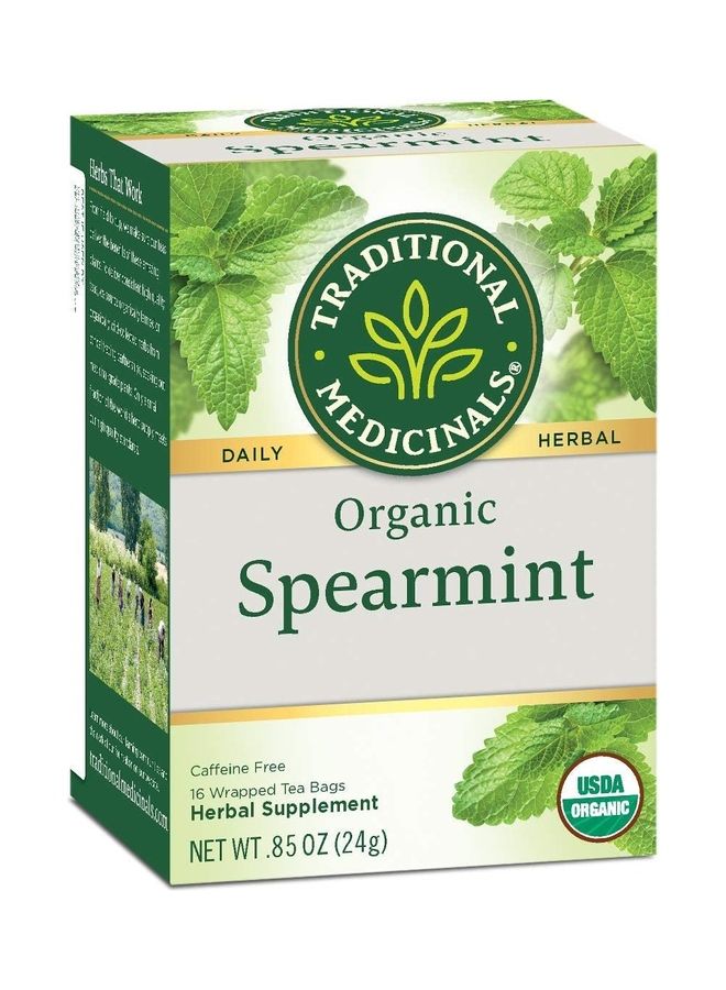 Traditional Medicinals Organic Spearmint Herbal Supplement 