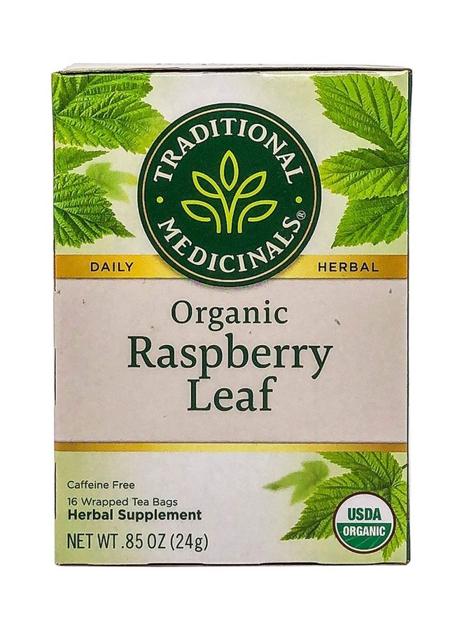 Traditional Medicinals Organic Raspberry Leaf Herbal Supplement 