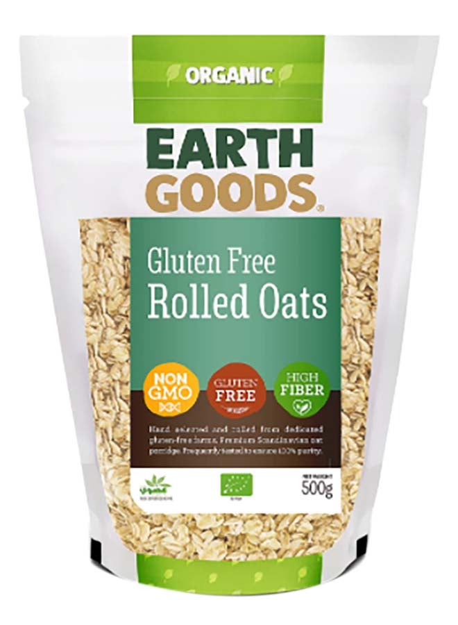 Organic High Fiber Gluten-Free Rolled Oat Flakes 500grams - v1634146330/N33479289A_1