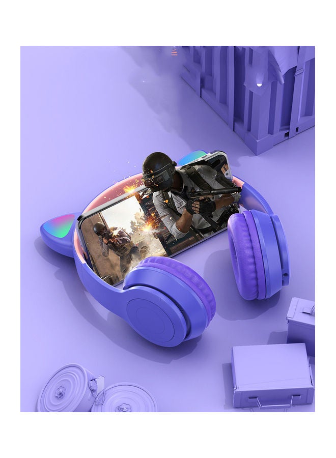 Arabest Cat Ears Luminescence Wireless Headset E-Sports Pink  - Image 4