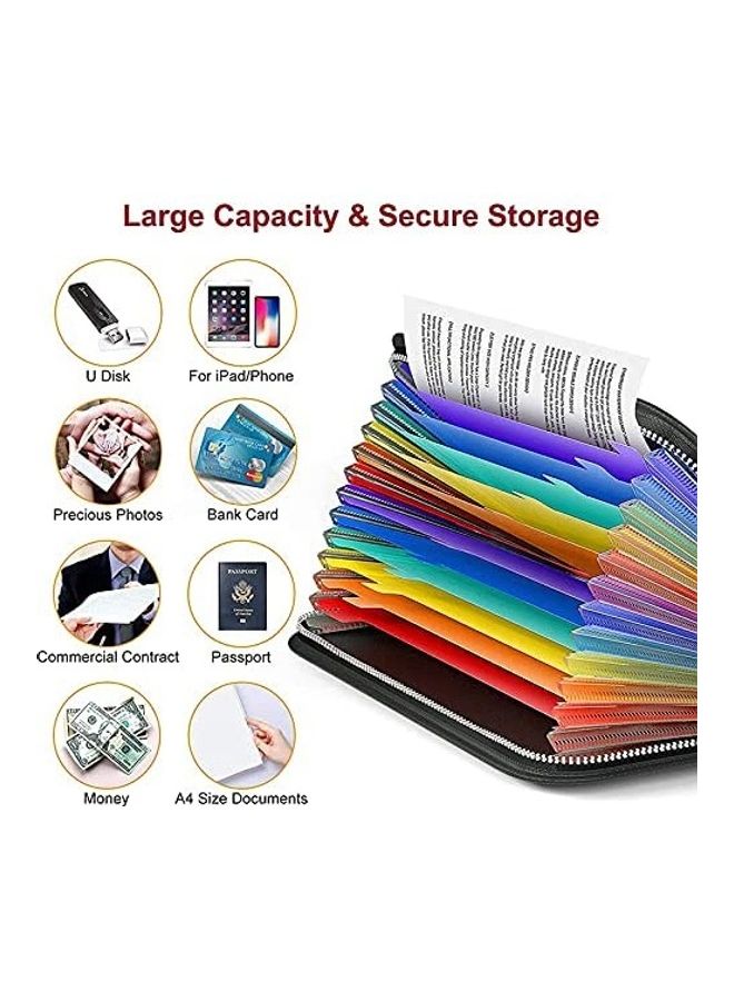 حقيبة واقية للمستندات مضادة للماء ومقاومة للحريق أسود - Image 3