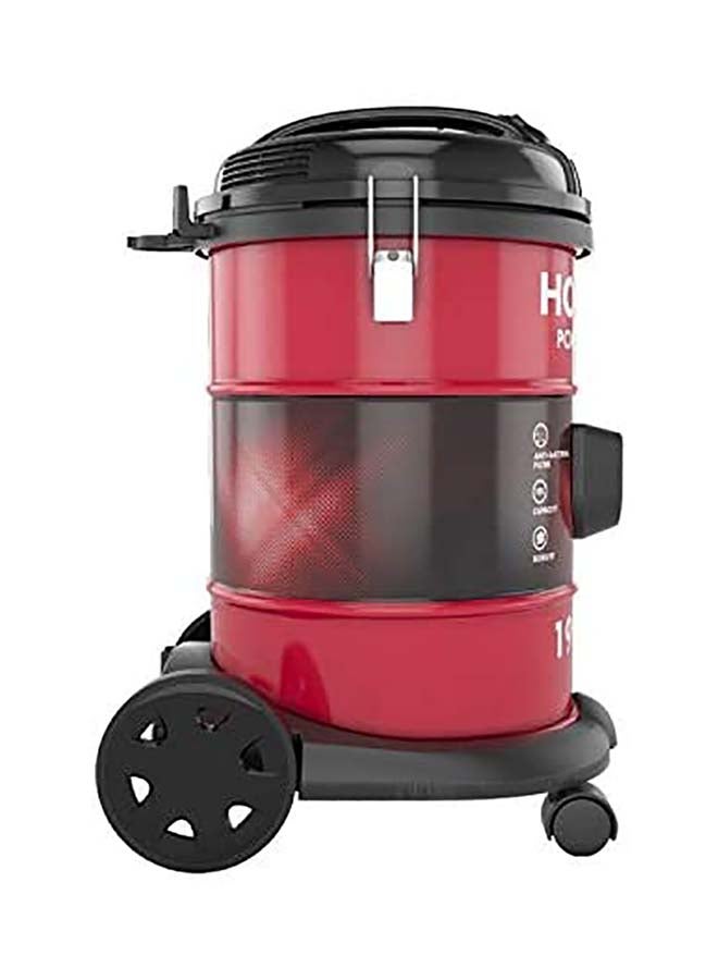 HOOVER Power Force Drum Vacuum Cleaner With Blower Function For Home And Office Use - 18 L 1900 W HT87-T1-M Red/Black - Image 3