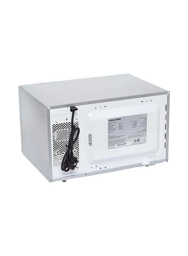 BLACK+DECKER Combination Microwave Oven with Grill, Auto Menu Function, 5 Microwave Power Levels, Efficient Defrost & Grill, Sleek Finish, 30 L 900 W MZ3000PG-B5 Silver/Black