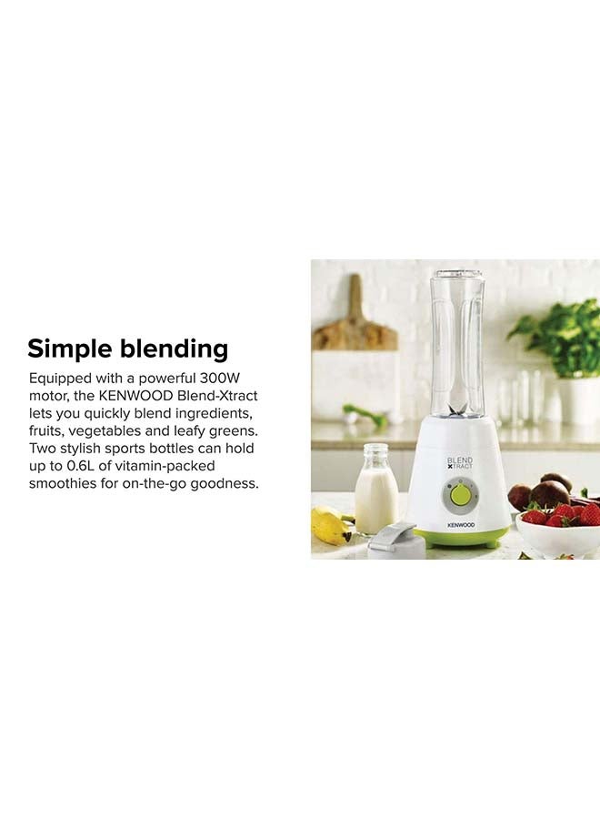 كينوود - خلاط لصنع عصائر سموذي 600 ml 300 W SMP060WG أبيض/أخضر - Image 1