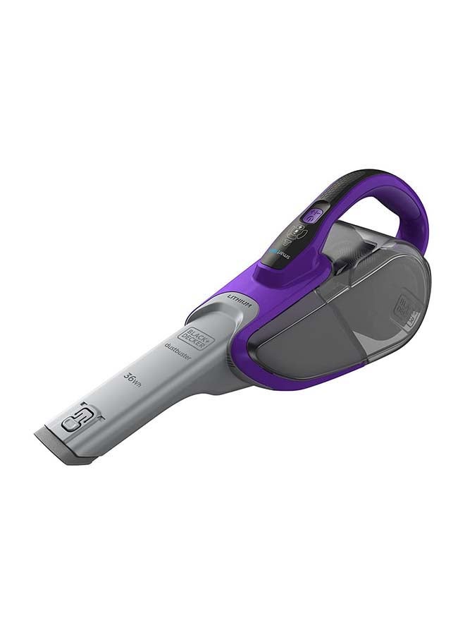 BLACK+DECKER - Stick Vacuum Cleaner with 2 in 1 Function and smart Floor and battery sensor technology 0.5 L 36 W SVJ520BFSP-GB Grey/Purple - Image 1