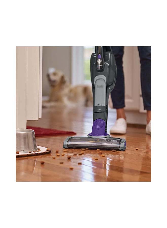 BLACK+DECKER - Stick Vacuum Cleaner with 2 in 1 Function and smart Floor and battery sensor technology 0.5 L 36 W SVJ520BFSP-GB Grey/Purple - Image 1