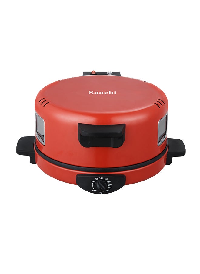 Roti/Tortilla/Pizza Bread Maker with a Viewing Window, Adjustable Temperature Control and Non-Stick Heating Plate 1800 W NL-RM-4979G-RD Red - v1634197458/N51346460A_1