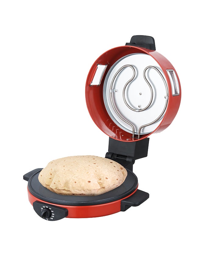 Roti/Tortilla/Pizza Bread Maker with a Viewing Window, Adjustable Temperature Control and Non-Stick Heating Plate 1800 W NL-RM-4979G-RD Red - v1634197459/N51346460A_2