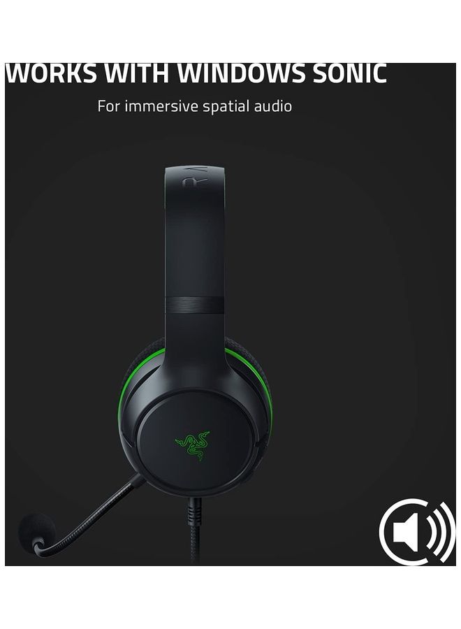 RAZER - Kaira X - Wired Gaming Headphones For Xbox Series X|S + Pc + Mac + Switch + Mobile (50Mm Drivers, Cardioid Mic, Windows Sonic) Black - Image 1